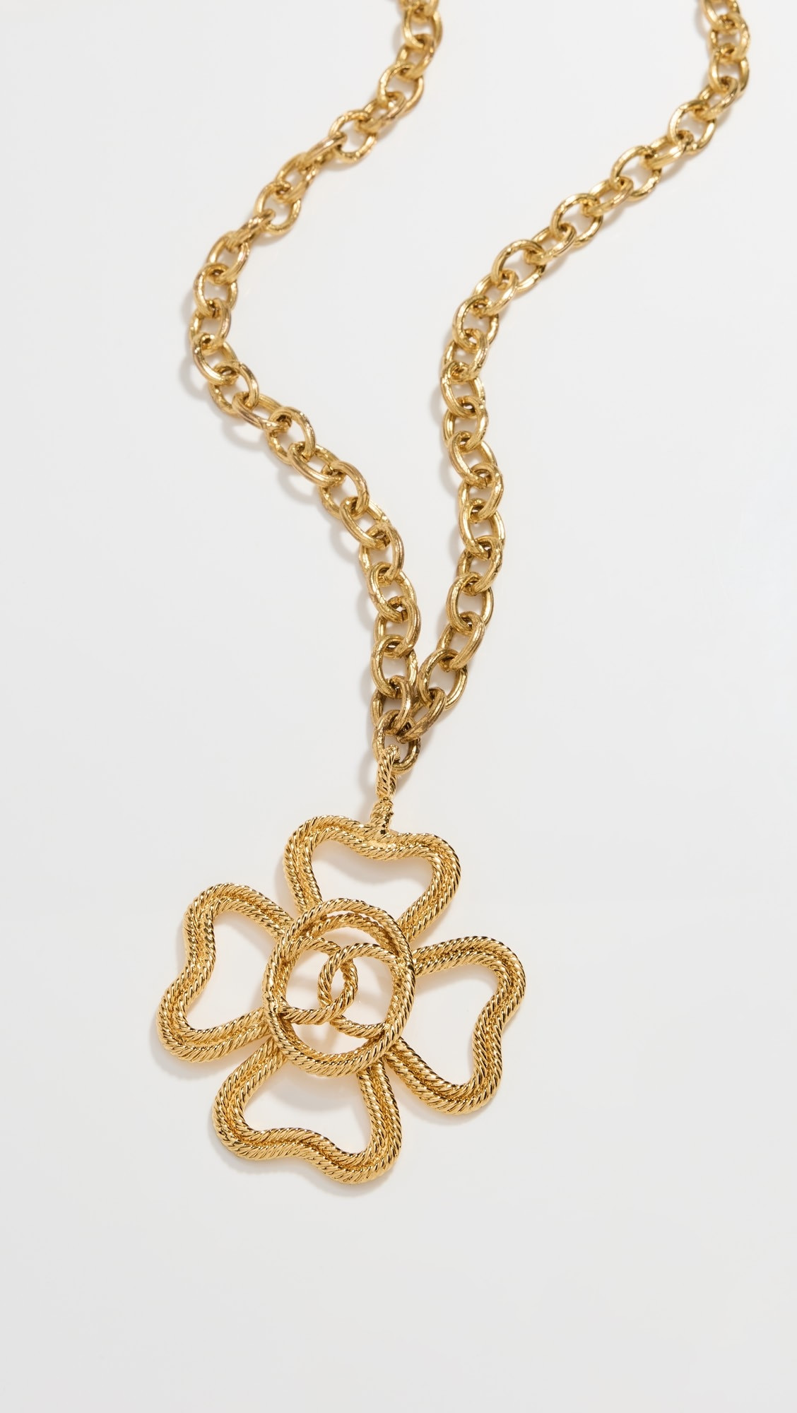 Chanel Gold Rope CC Large Necklace | Shopbop