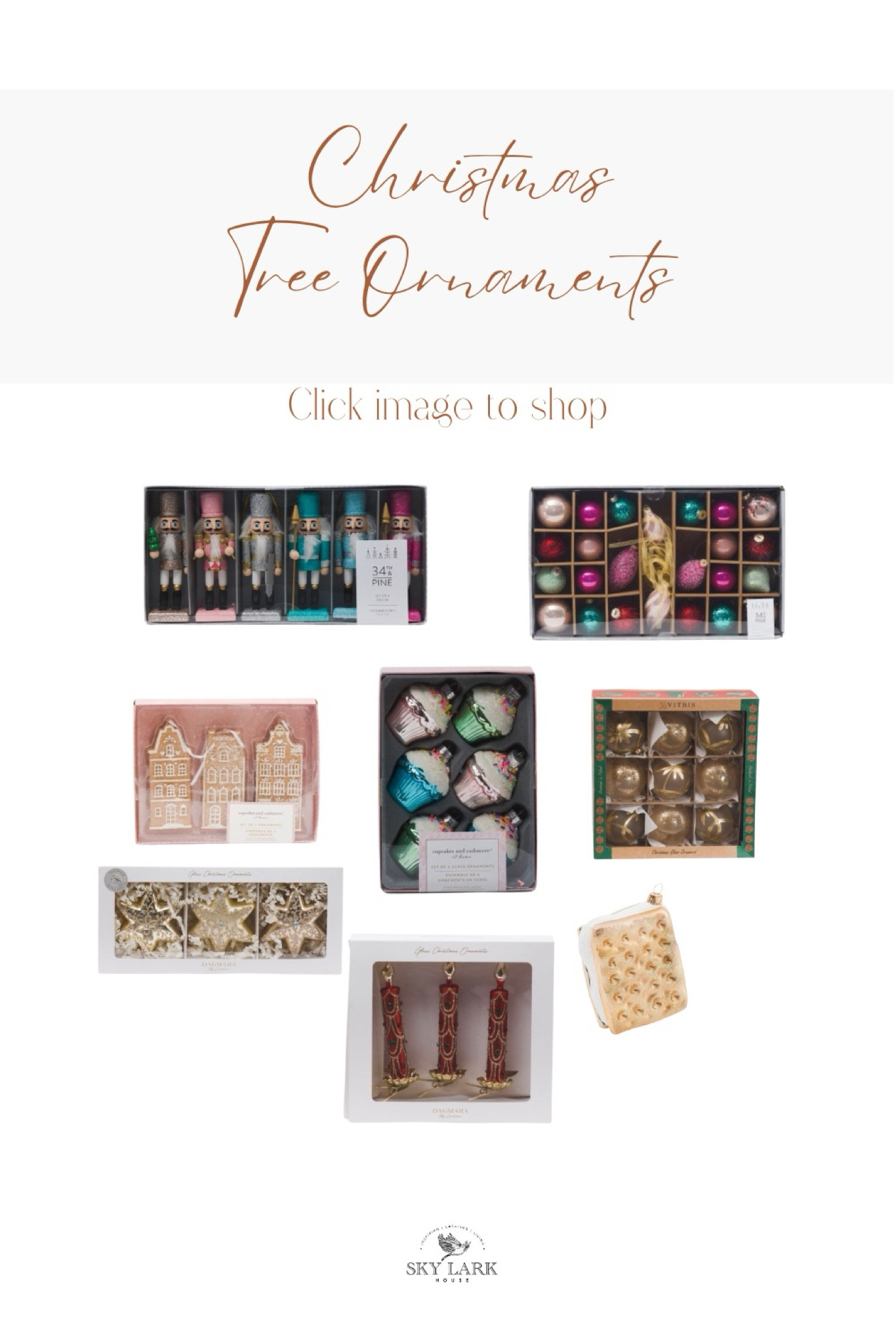 These are some charming ornaments for your Christmas tree.

#LTKHome #LTKHoliday #LTKSeasonal