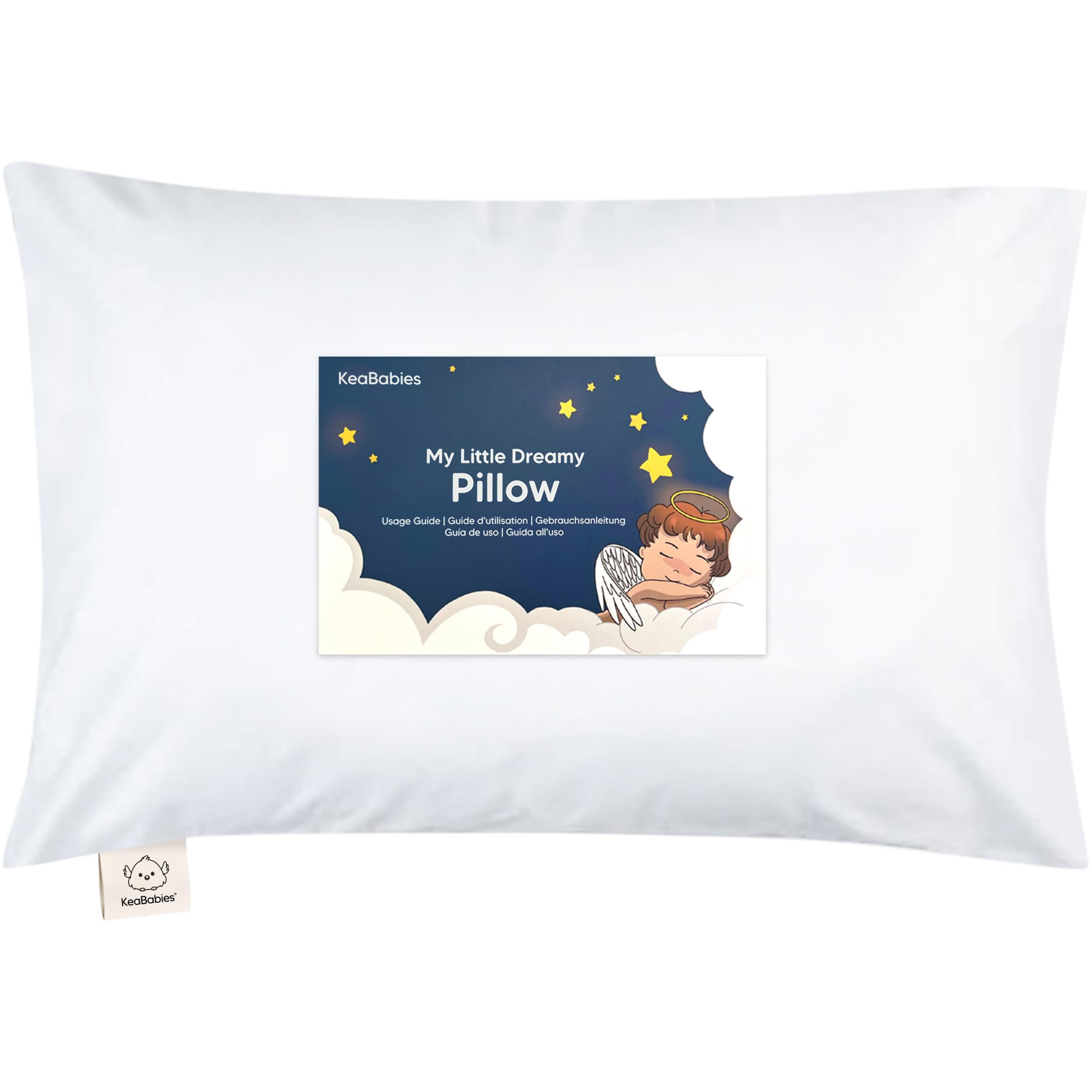Toddler Pillow with Pillowcase - 13x18 My Little Dreamy Kids Travel Bed Pillows for Sleeping, Org... | Amazon (US)