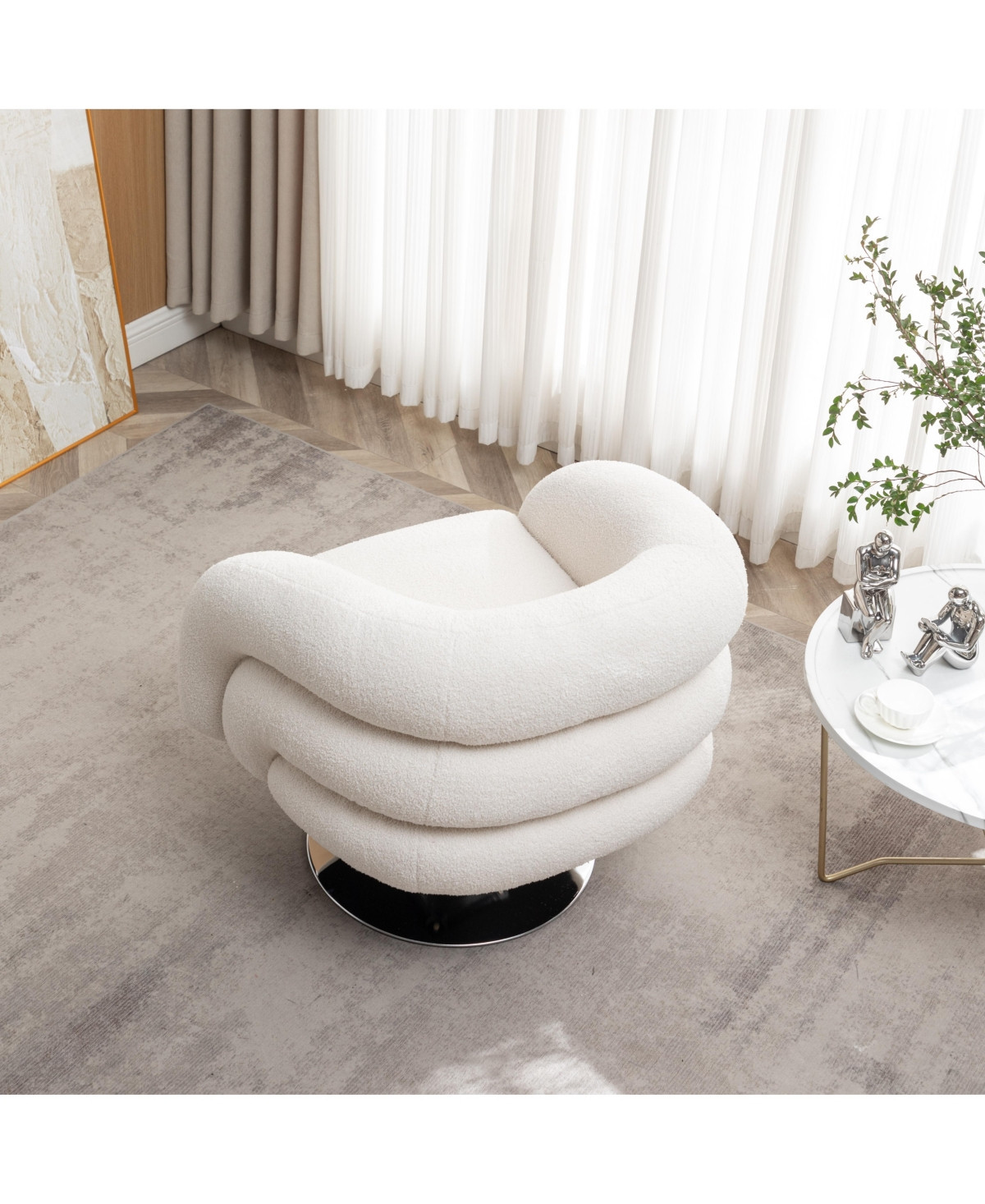 Streamdale Furniture Versatile and Stylish Swivel Accent Chair for Style and Comfort - White | Macy's