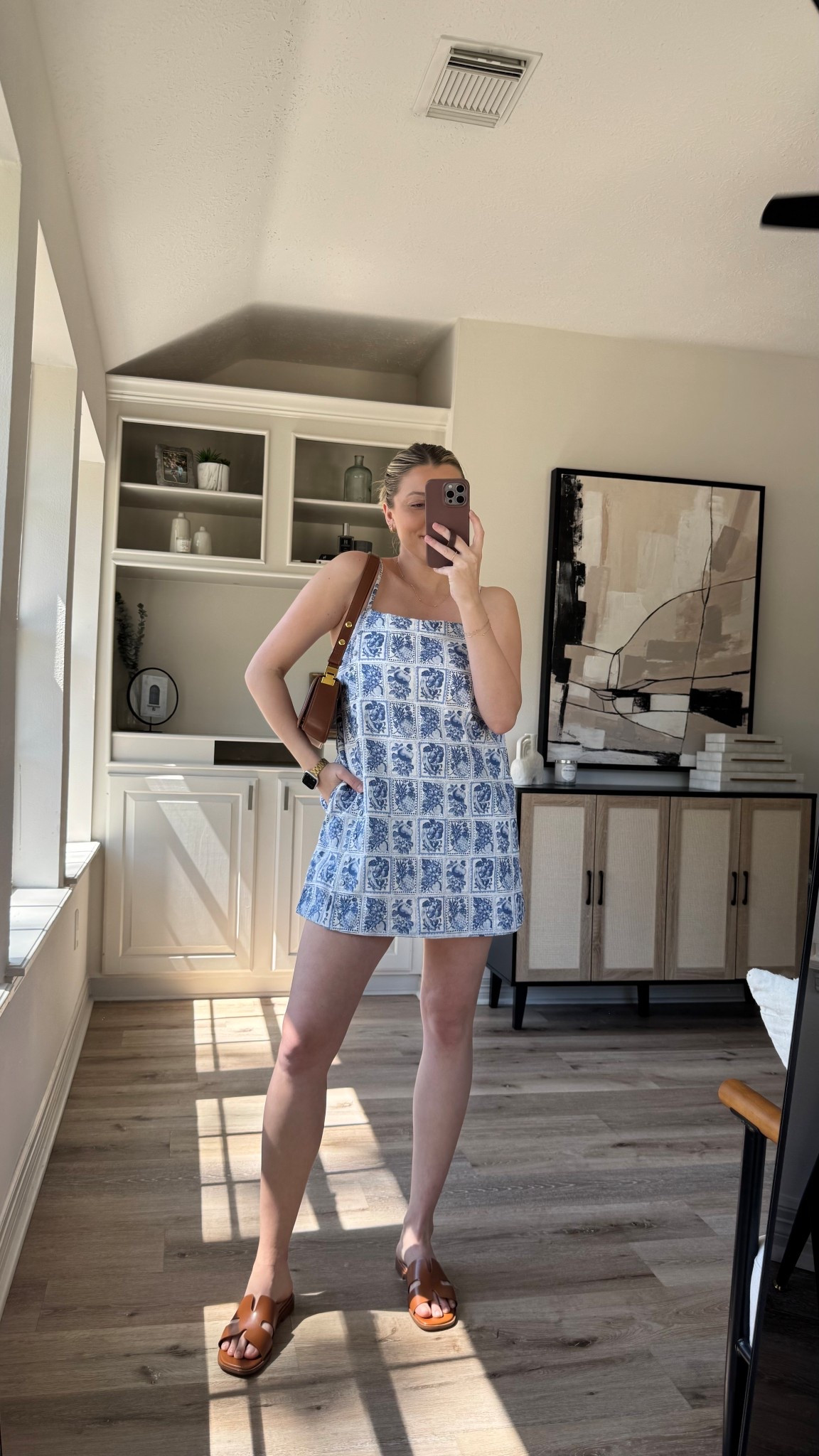 Spring vacation outfit | the prettiest linen romper that would be perfect for the beach! Looks like a dress but it has shorts under! Wearing a size M, sandals tts.

#LTKStyleTip #LTKSpringSale #LTKSeasonal