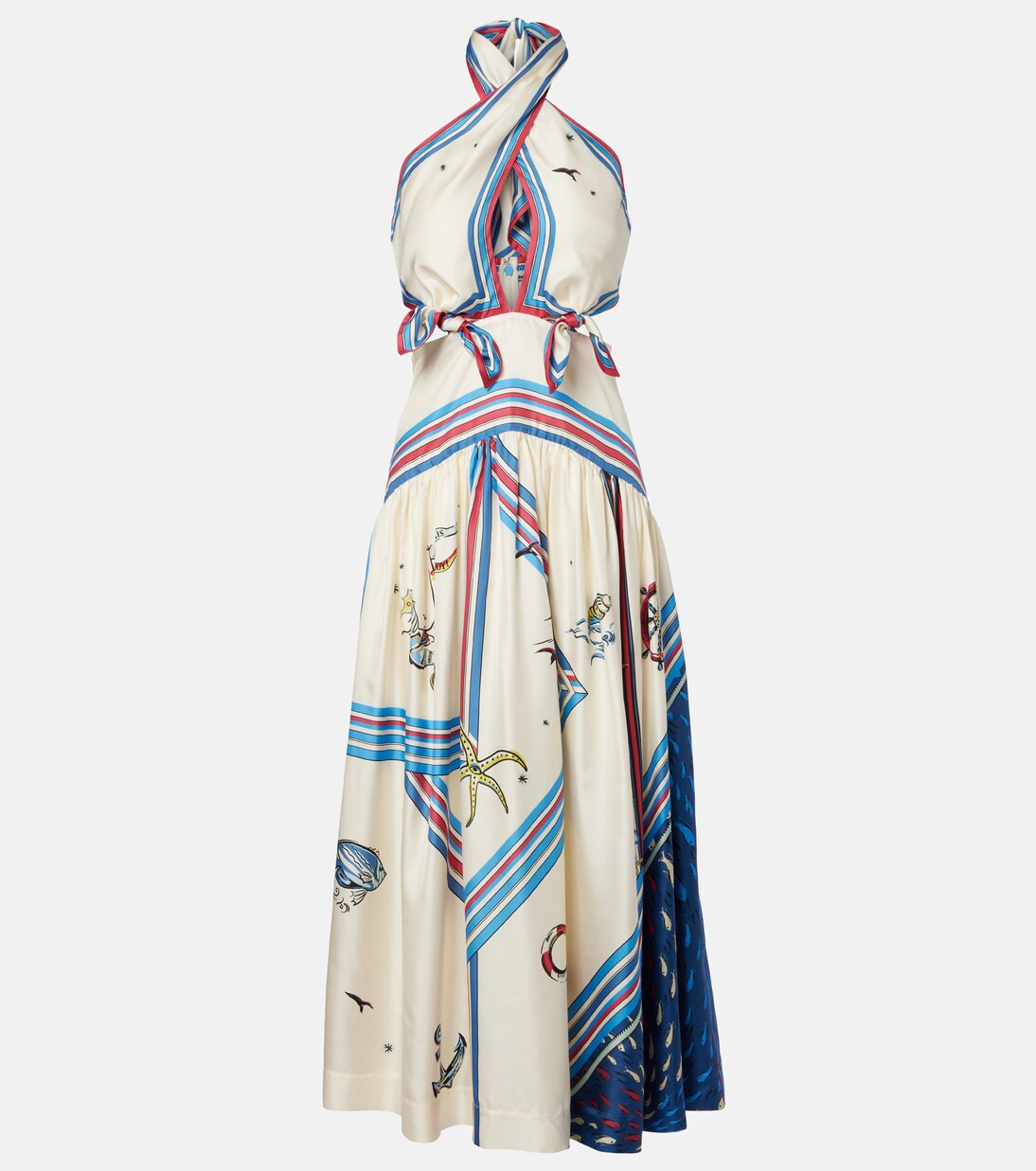 Apollo printed silk midi dress | Mytheresa (US/CA)