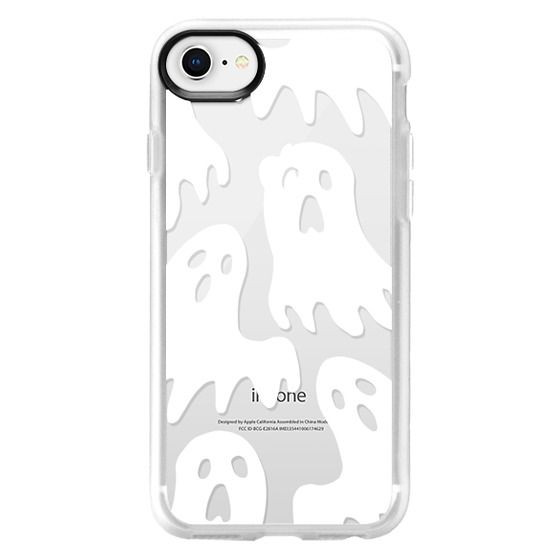 Halloween spooky white ghosts transparent pattern | Casetify