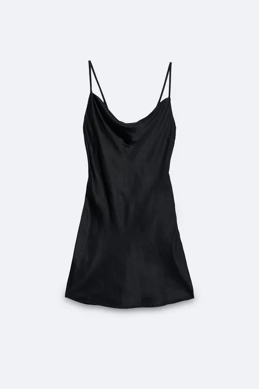 Cowl Neck Satin Mini Dress | Nasty Gal (US)