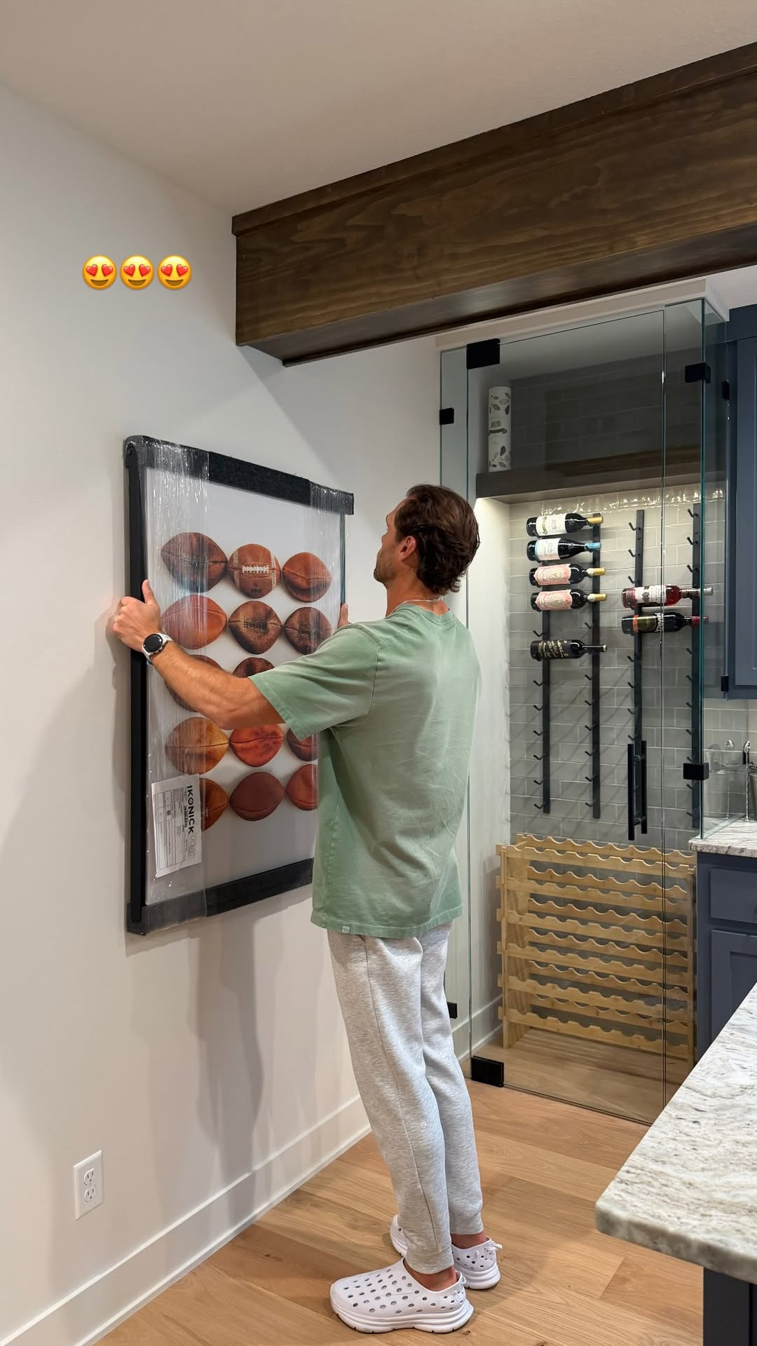 Home projects in progress 😍 Love seeing everything come together one piece at a time! This football display is such a fun addition to the space 🏈

#HomeDecor #HomeProjects #HomeInspo #HomeUpdates #InteriorInspo #FootballDecor #SportsDecor #HomeDetails #DecorInspo #LTKHome #ShopLTK 

 #LTKSeasonal #LTKHome