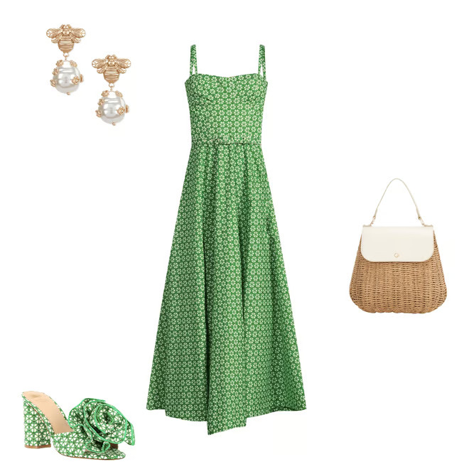 x Style by Simkins Margo Printed Poplin Sweetheart Neck Sleeveless Dress | Dillard's