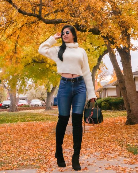 Sweater Weather + My favorite Over-the-knee high boots.

Note: The crop sweater was sold out. Once available, I will update..

#LTKSeasonal