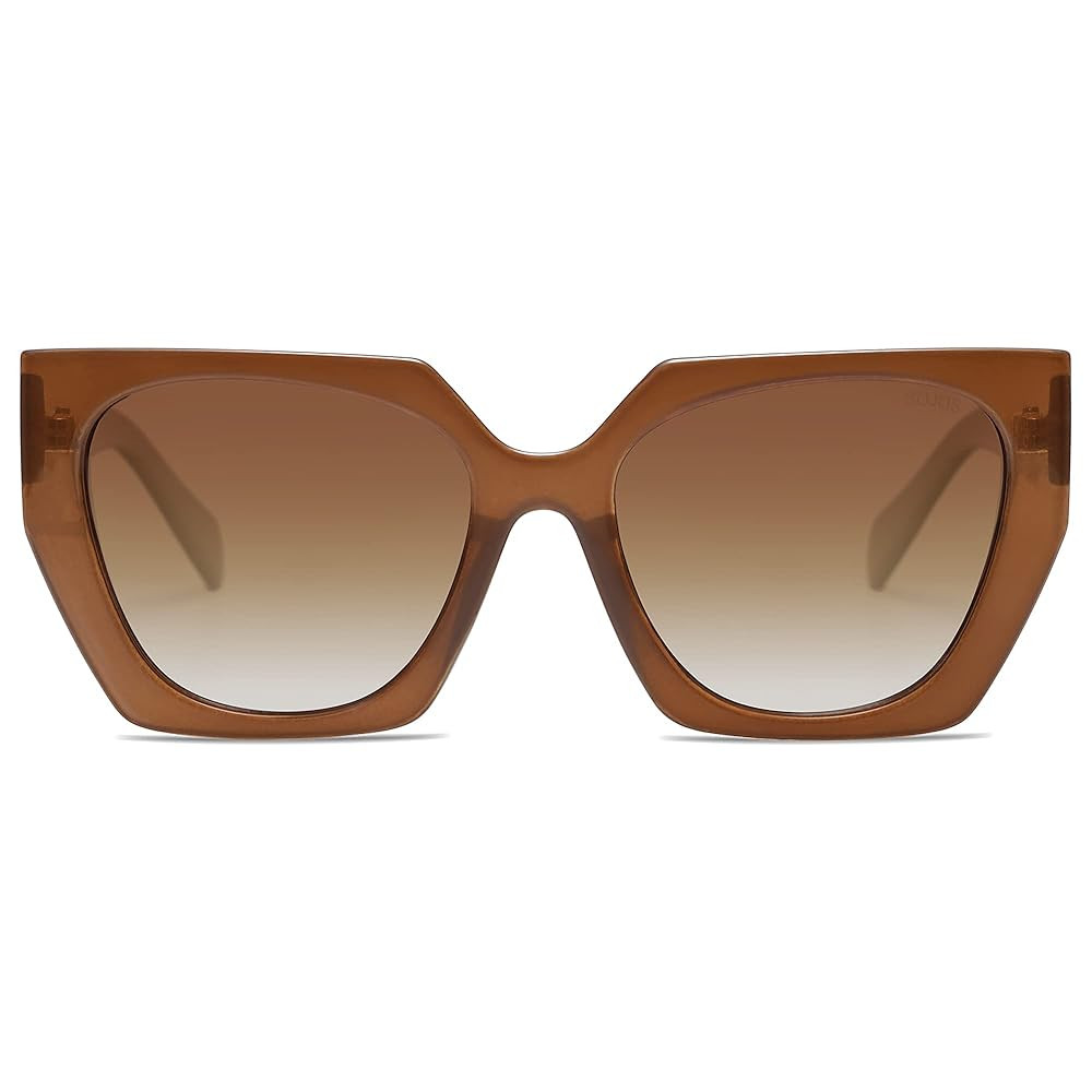 SOJOS Large Oversized Polarized Sunglasses for Women, Big Designer Womens Trendy Square Shades SJ... | Amazon (US)