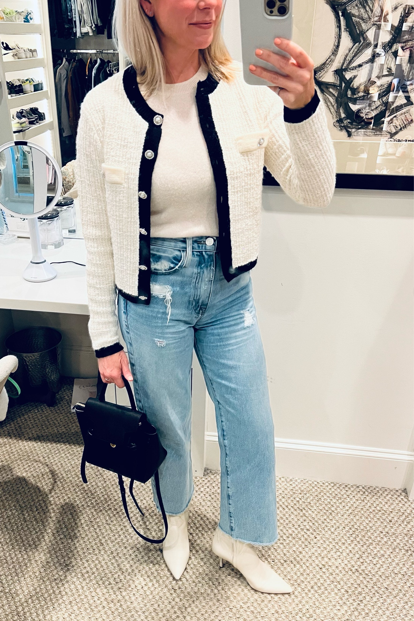 Two favorite spring purchases are pictured here.  This cardigan from Mango and jeans from Frame are on heavy rotation.  

#LTKstyletip