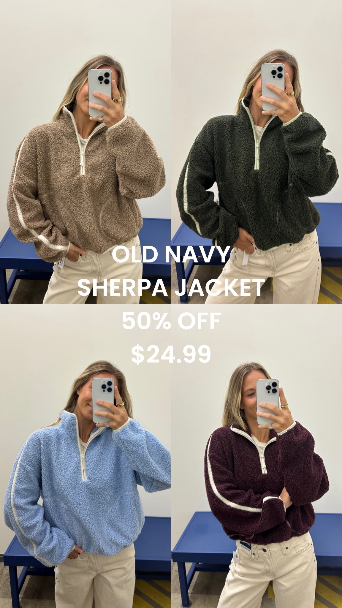 Came with every color!!! So obsessed with these Sherpa fleece jackets! Quarter zip with pockets!! 50% OFF so only $24.99! 

#LTKActive #LTKStyleTip #LTKFindsUnder50