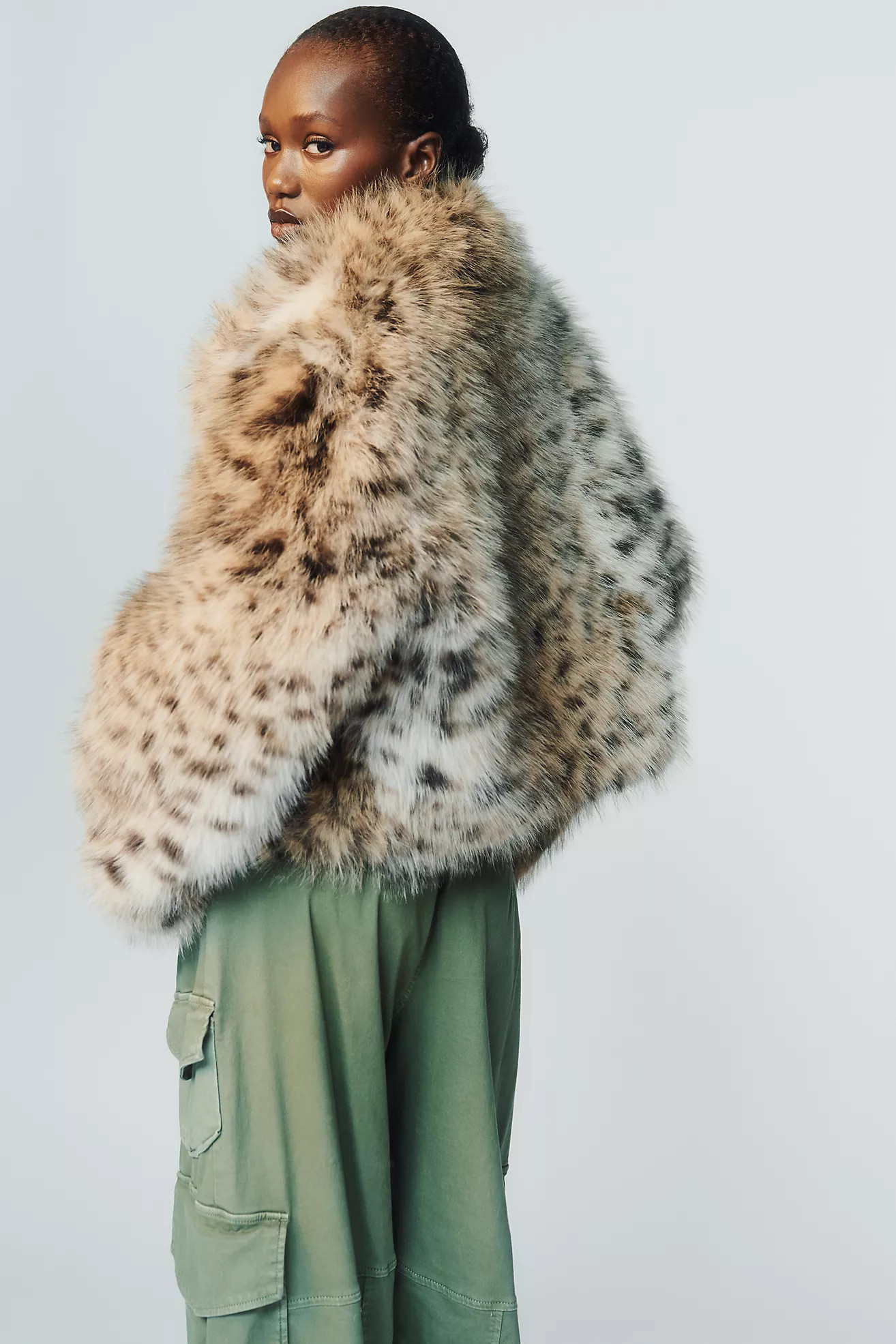 Rae Faux Fur Cropped Jacket | Anthropologie (US)
