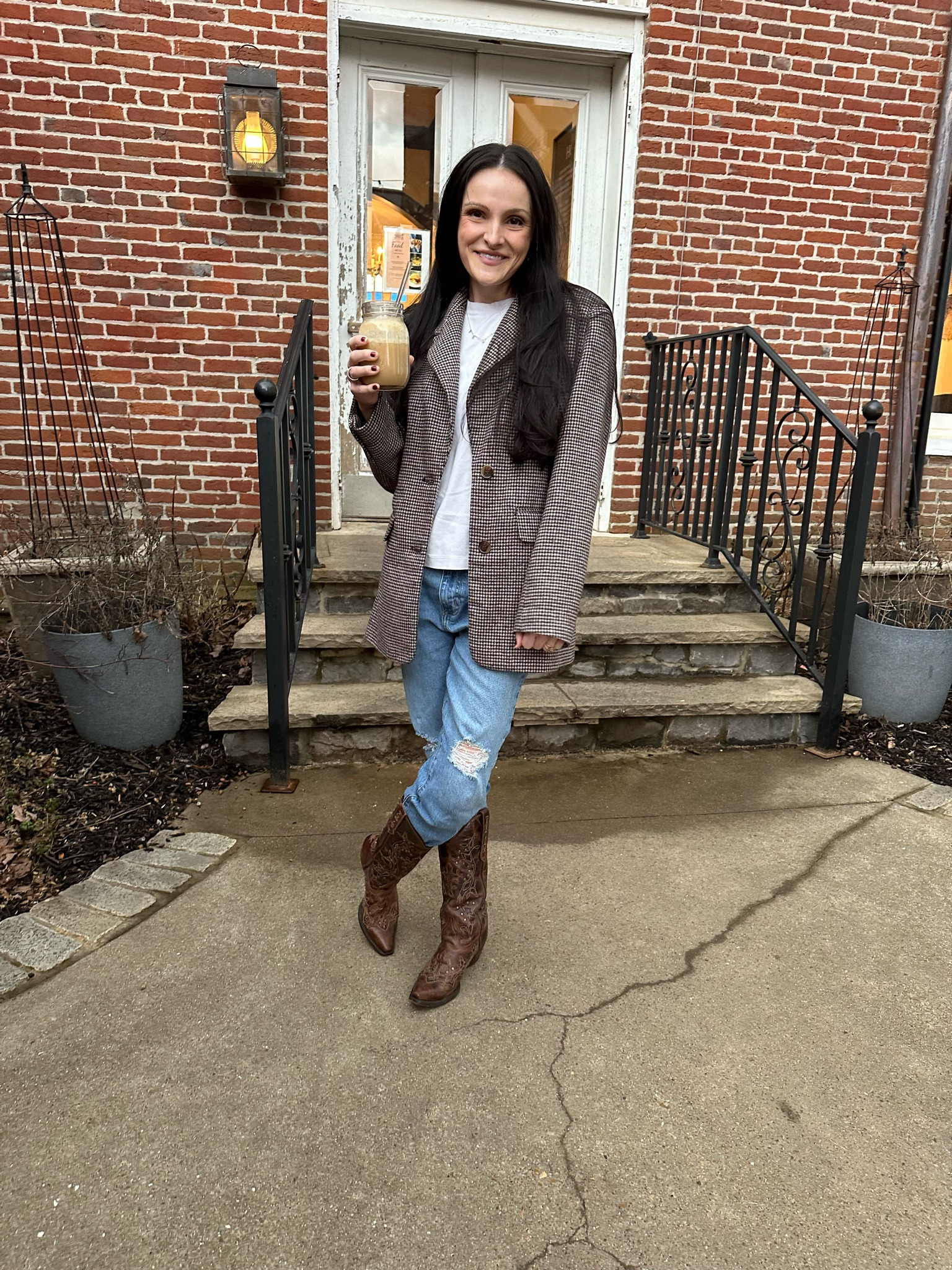 Nothing a blazer and iced coffee can’t fix!