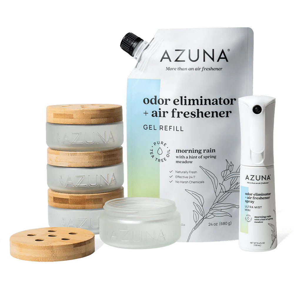 Luxe Glass Odor Eliminator 4 Room Starter Kit + Spray | Azuna