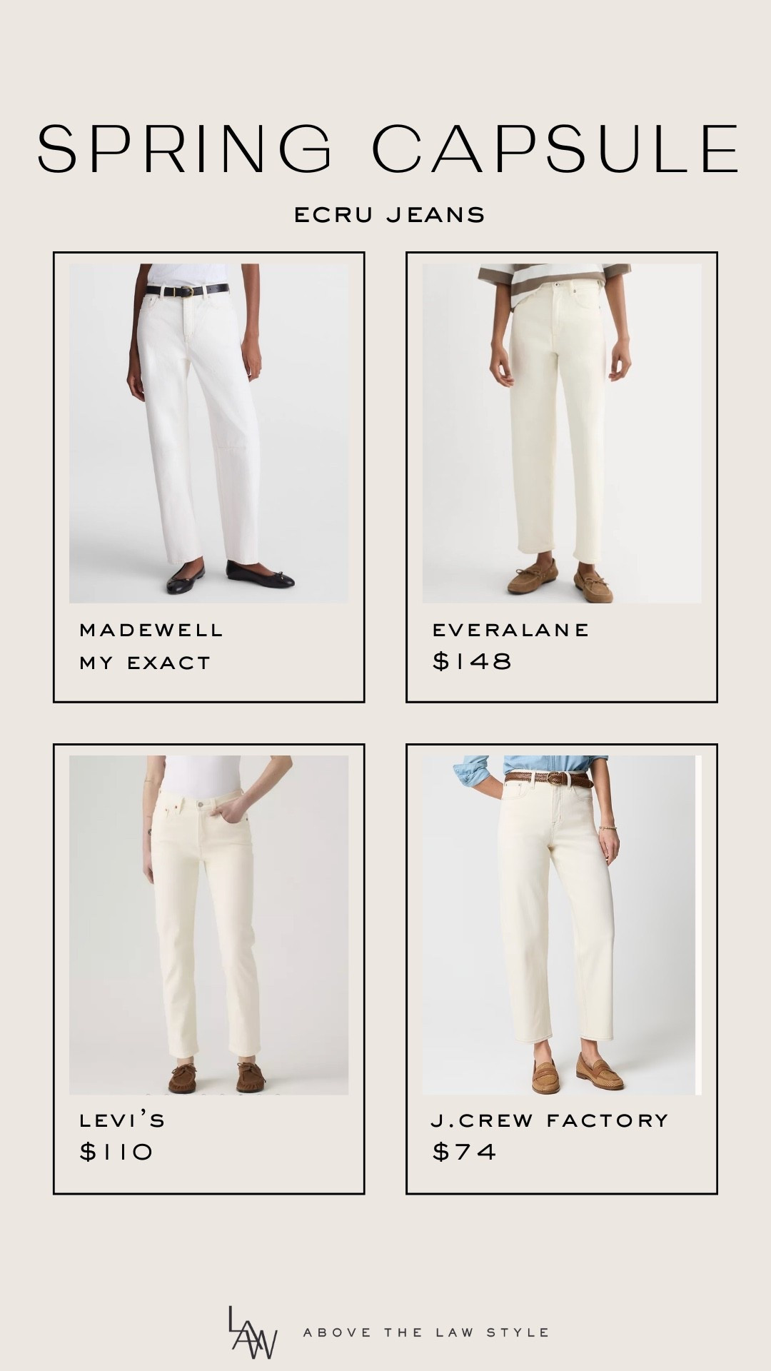 Spring Capsule: Ecru Jeans

#LTKOver40 #LTKSeasonal