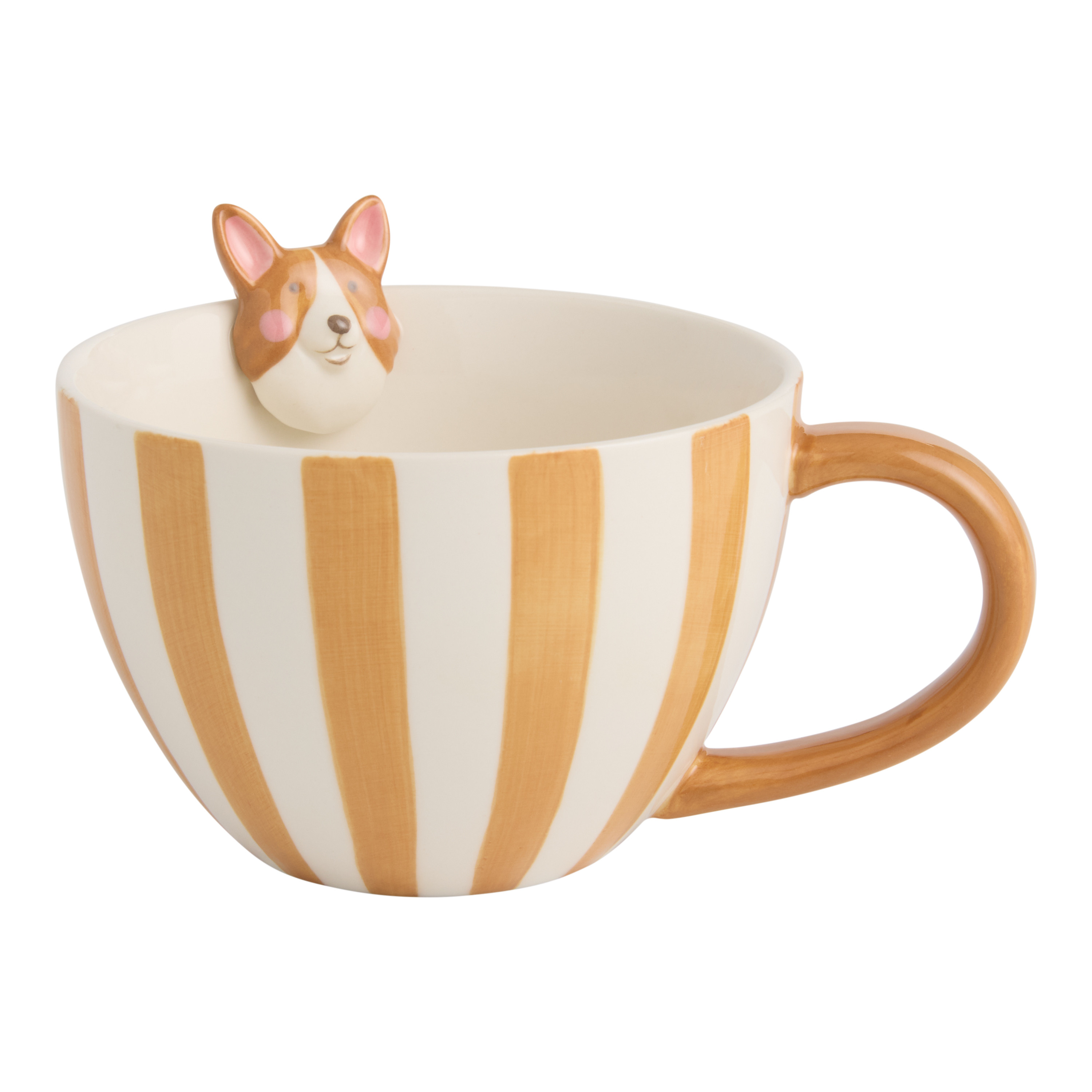 Pet Stripe Hand Painted Ceramic Mug | World Market