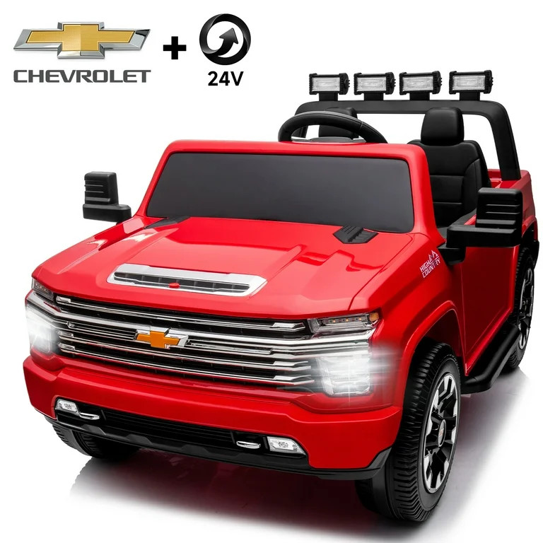 Track 7 24V Ride on Car, Licensed Silverado HD 2 Seater Electric Car for Boys Girls Age 3+, 24V R... | Walmart (US)