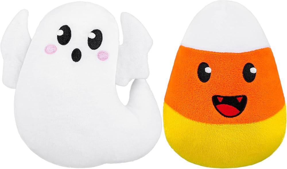 2 Pieces Halloween Plush Toys Soft Stuffed Animal Boo Ghost Set Halloween Party Favors for Hallow... | Amazon (US)