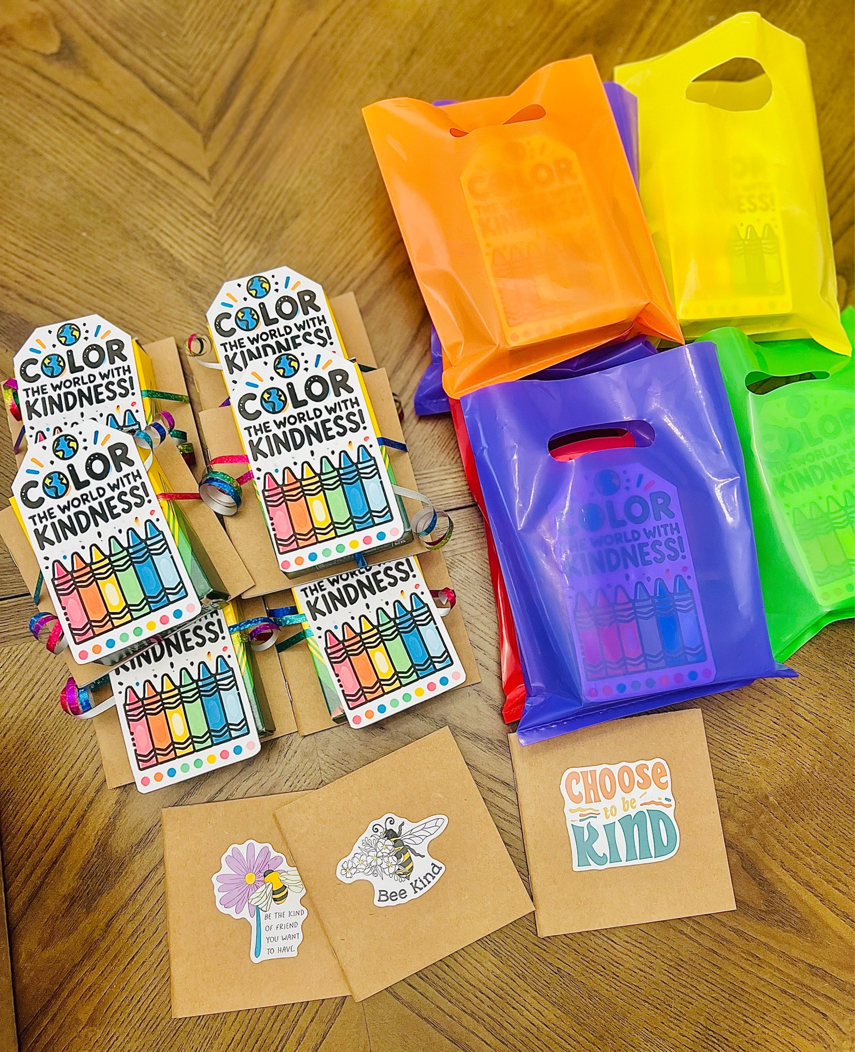 A little kindness goes a long way! 💛✨ Putting together these colorful crayon packs to celebrate Kindness Week at school. Such a simple yet meaningful way to brighten a child’s day and to remind them that a little kindness can brighten anyone’s day! Color the world children 🌈🖍️ 🌎 


#ColorTheWorldWithKindness #KindnessWeek #SpreadKindness #ClassroomGifts #class #classroom #kindness #giftideas #favors #kidsactivities 

#LTKKids #LTKParties #LTKFindsUnder50