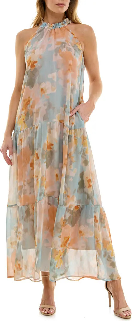 Socialite Tiered Maxi Halter Dress | Nordstrom | Nordstrom