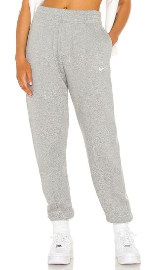 NSW Fleece Everyday Essentials Pant in Dark Heather Grey & White | Revolve Clothing (Global)