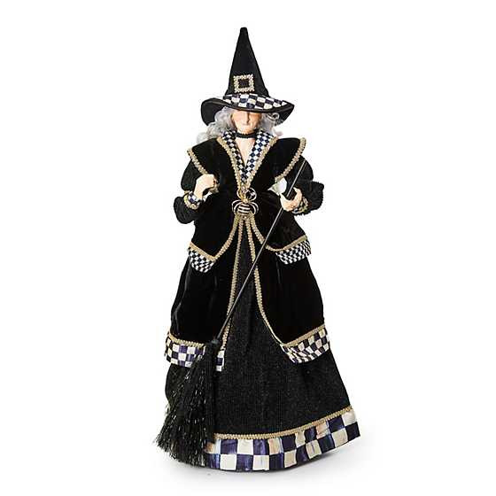 Haunted House Fabric Witch Figurine | MacKenzie-Childs