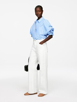 LUPINE Flared Jeans – White – Women – ARKET GB | Arket UK