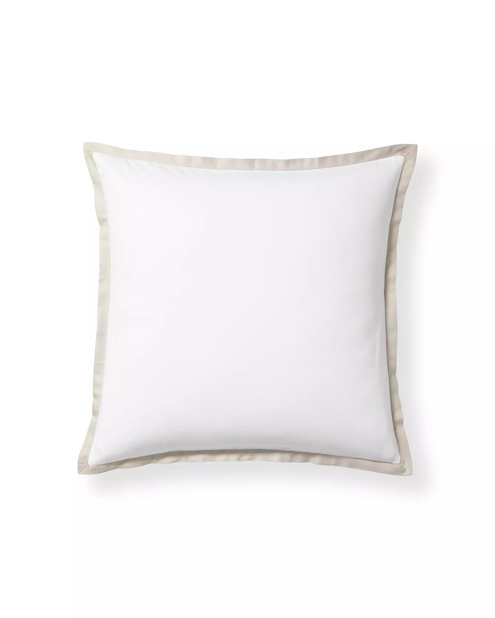 Border Frame Sateen Sham | Serena and Lily