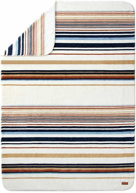 Pendleton Sherpa Fleece Throw (Plush-Savanna Stripe) 50 x 70/in | Amazon (US)
