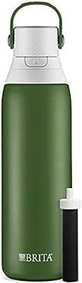 Brita Premium Filtering Water Bottle, 20 oz, Forest | Amazon (US)