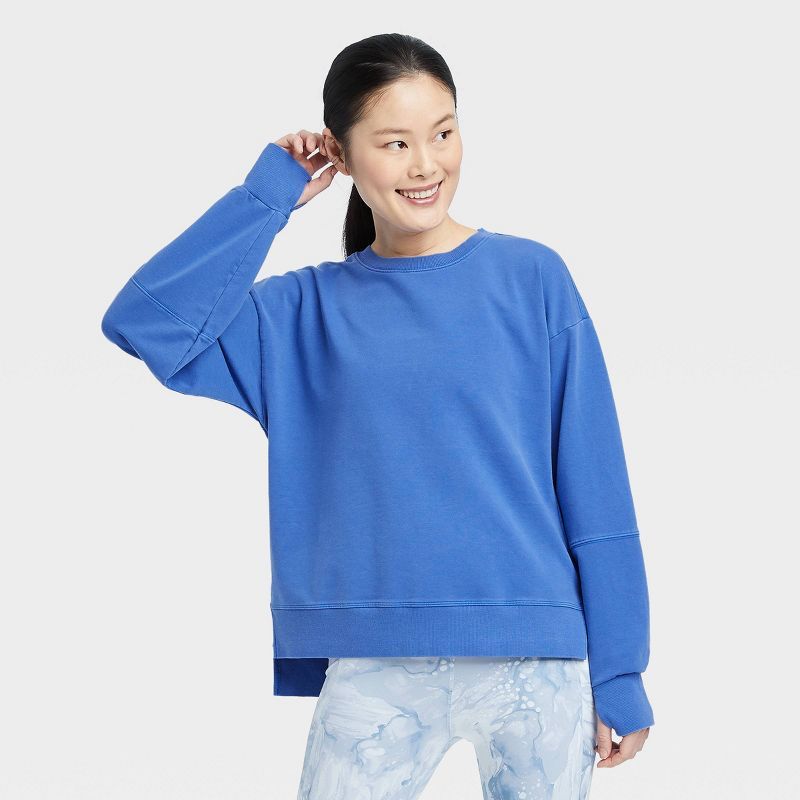 Women's French Terry Crewneck Sweatshirt - All in Motion™ | Target