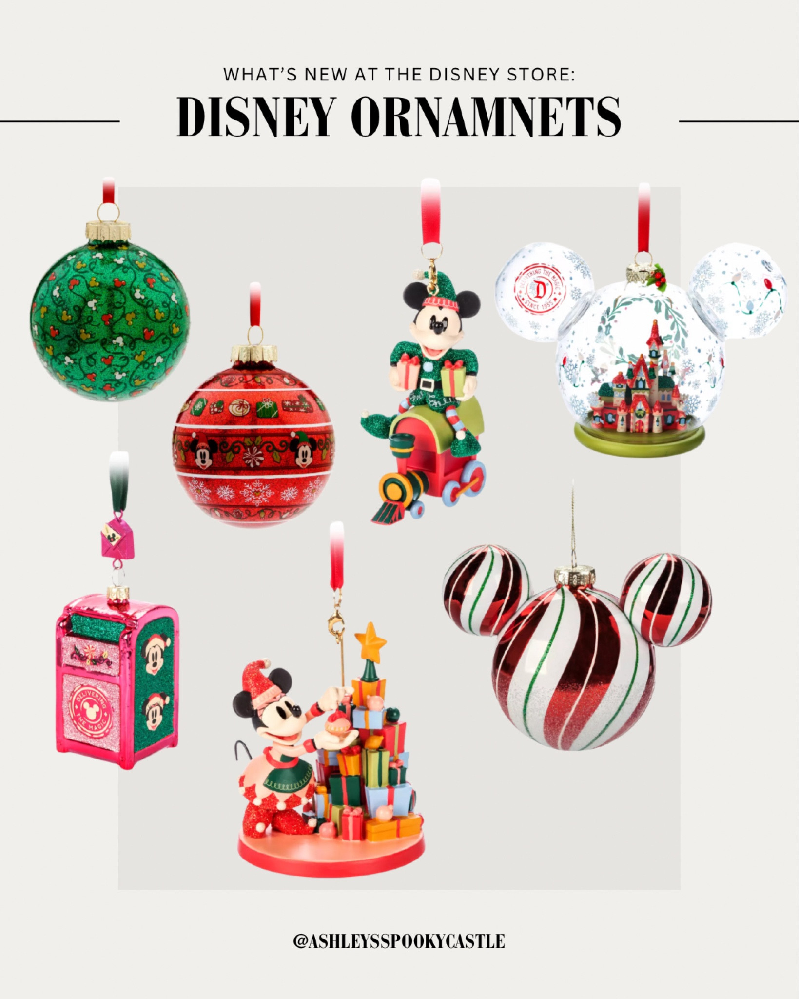 Disney Christmas ornaments available now at The Disney Storee

#LTKHome #LTKSeasonal
