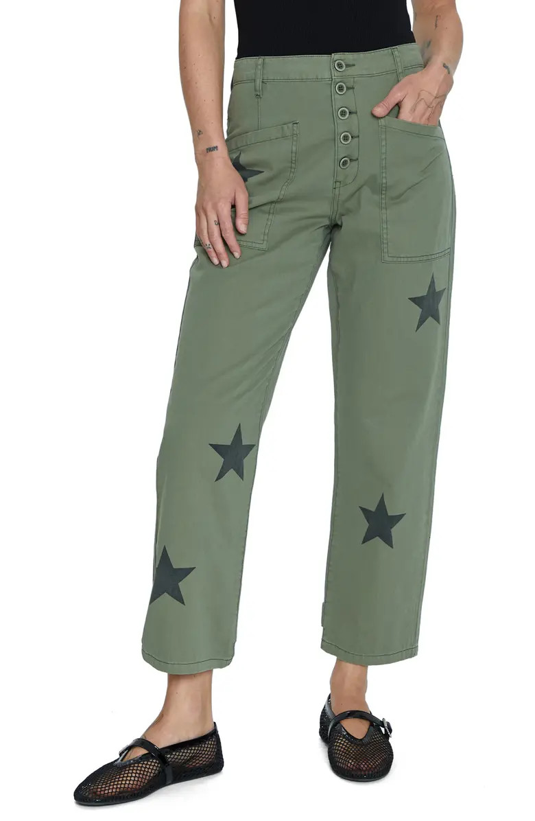 Terry Star Print Twill Utility PantsPISTOLA | Nordstrom
