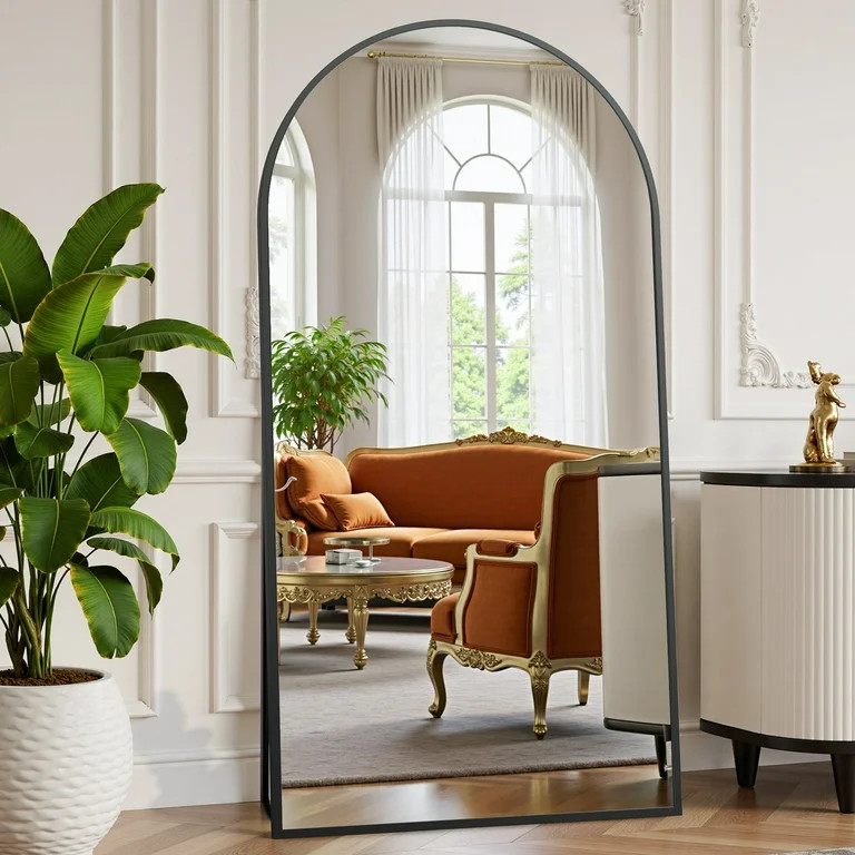 EDX Arched Full Length Mirror 71"x26" Full Body Mirror Rectangle Free Standing Wall Mounted Leani... | Walmart (US)
