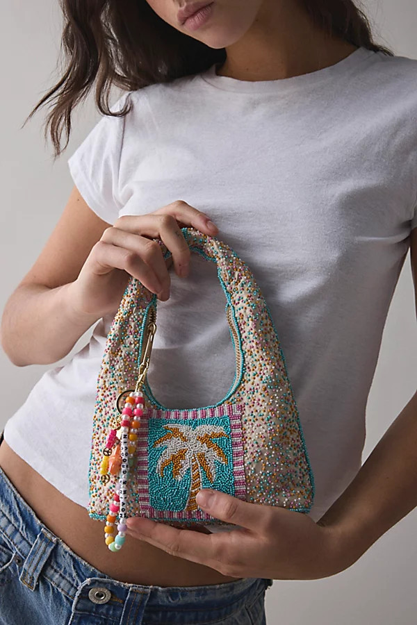 Kimchi Blue Palm Tree Beaded Mini Bag in Assorted, Women's at Urban Outfitters | Urban Outfitters (US and RoW)