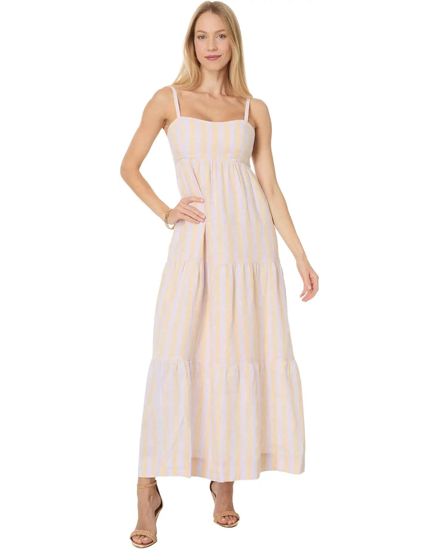Women's Lilly Pulitzer Javanne Linen Maxi Dress | Zappos.com