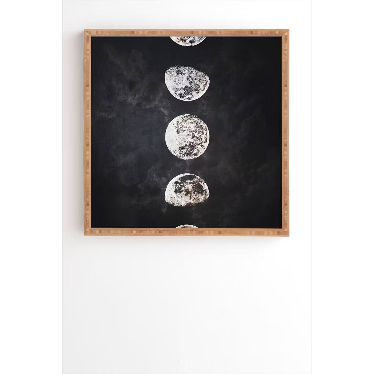 Emanuela Carratoni Mistery Moon Framed Wall Art Black - Deny Designs | Target