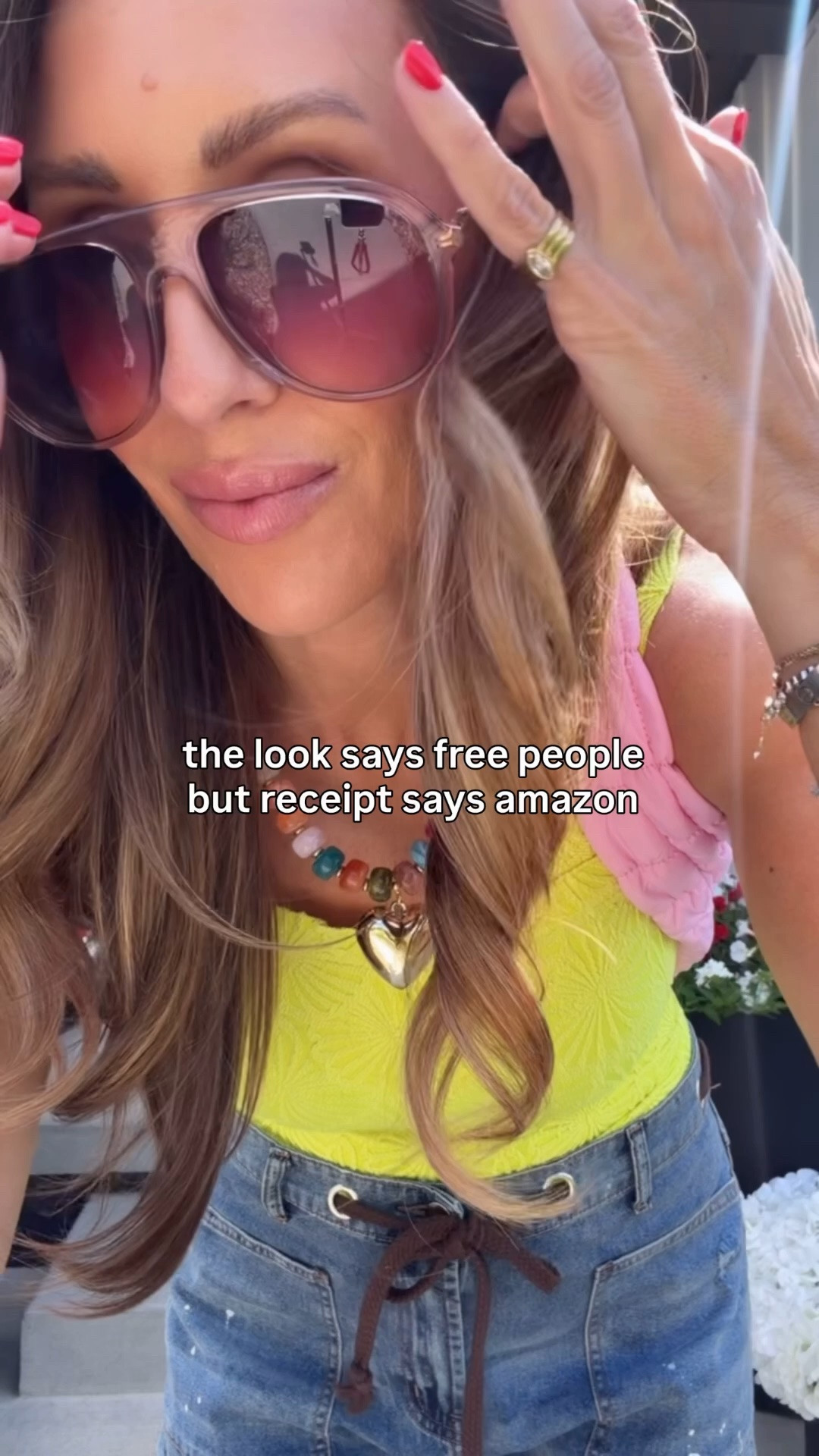 When the receipt says Amazon, but the look is free people /// ￼ love these find bright colors for summer. Everything runs to a size. I’m wearing a medium in the tops and in the bottoms and in the sweater sets.

#LTKgrwm #LTKOver40 #LTKmomlife