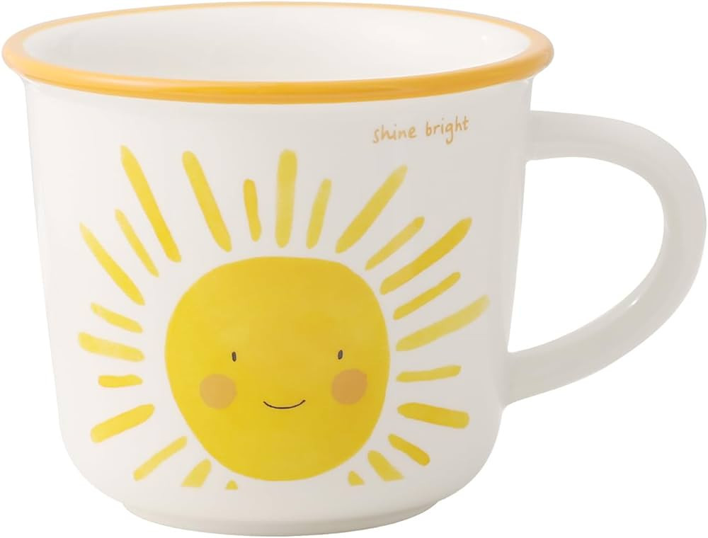 TREEWOO Cute Sunshine Mug 12oz Good Morning Ceramic Cup with Handle Coffee Tea Milk Water Mug Gif... | Amazon (US)