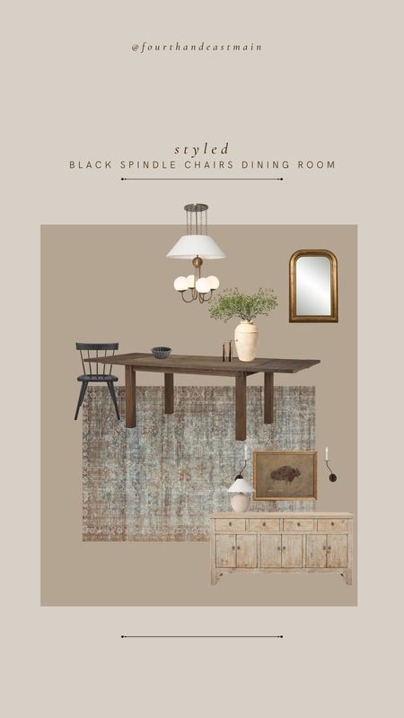 STYLED // BLACK SPINDLE CHAIR DINING ROOM DESIGN

DINING ROOM DESIGN
AMBER INTERIORS 
AMBER INTERIORS DUPE

#LTKhome