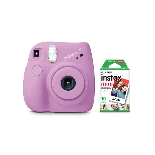 Fujifilm INSTAX Mini 7+ Exclusive Blister Bundle with Bonus Pack of Film (10-pack Mini Film), Lav... | Walmart (US)