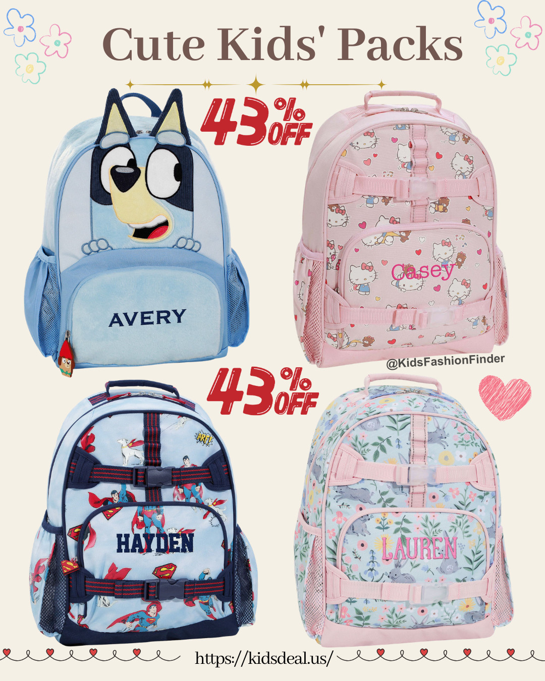🎒✨ Pottery Barn Kids Backpack Sale!

So many adorable picks 😍

💖 Hello Kitty Glow-in-the-Dark Mackenzie Backpack

🐶 Bluey Critter Backpack
… and more cute styles your kids will LOVE!

Perfect for school, travel, or everyday adventures 🎒💫
Don’t miss these deals!

#PotteryBarnKids #KidsBackpack #HelloKitty #Bluey #BackToSchool #MomFinds #KidsStyle #SchoolEssentials #AmazonFinds #SaleAlert #KidsGear 🎒💕 

 

#LTKHome #LTKSaleAlert #LTKKids