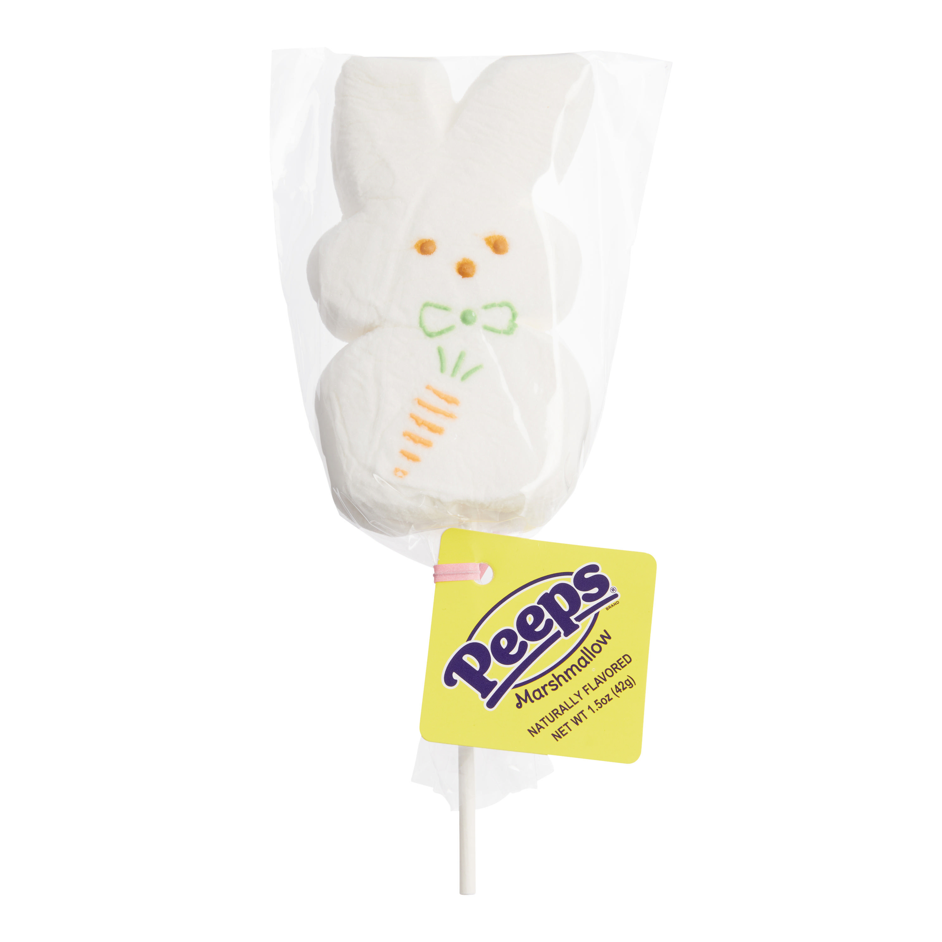 Peeps White Bunny Marshmallow Pop | World Market