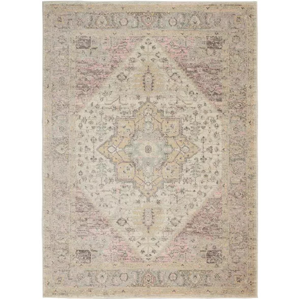 Nourison Tranquil TRA06 Distressed Traditional Area Rug | Target