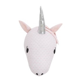 Little Love by NoJo White Unicorn Plush Head Wall Décor | Walmart (US)
