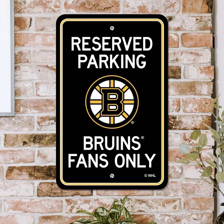 Fanmats NHL Boston Bruins Plastic Sign | Walmart (US)