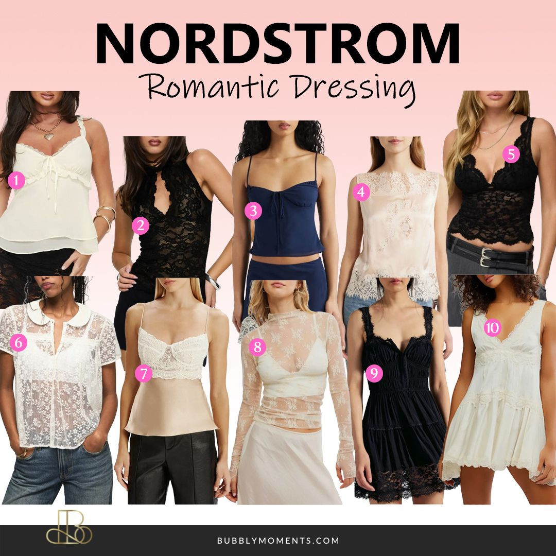 Romantic, feminine, and effortlessly pretty 🤍 Sharing my favorite Womens Romantic Dressing finds from Nordstrom that are perfect for date nights, brunch, weddings, vacations, and everyday outfits. I’m loving the soft colors, flowy dresses, lace details, satin fabrics, and classy styles that make every look feel elegant and timeless. These pieces are easy to style and perfect for creating a chic and feminine wardrobe all season long. If you love soft and romantic fashion, these Nordstrom finds are definitely worth checking out. Save this post for outfit inspiration and follow for more fashion finds, trending styles, and everyday outfit ideas on LTK ✨
#LTKootd #LTKStyle #LTKFinds #Nordstrom #RomanticStyle #FeminineFashion #DateNightOutfit #OOTD #StyleInspo #WomensFashion #CuteOutfits #ElegantStyle #SoftGirlStyle #FashionFinds #TrendingFashion #EverydayStyle #ClassyStyle #VacationOutfits #GirlyStyle #FashionInspo #NordstromFinds #ChicStyle #StyleIdeas #SummerFashion #OutfitInspiration #WardrobeEssentials 

 