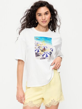 Short-Sleeve Loose Graphic T-Shirt | Old Navy (US)
