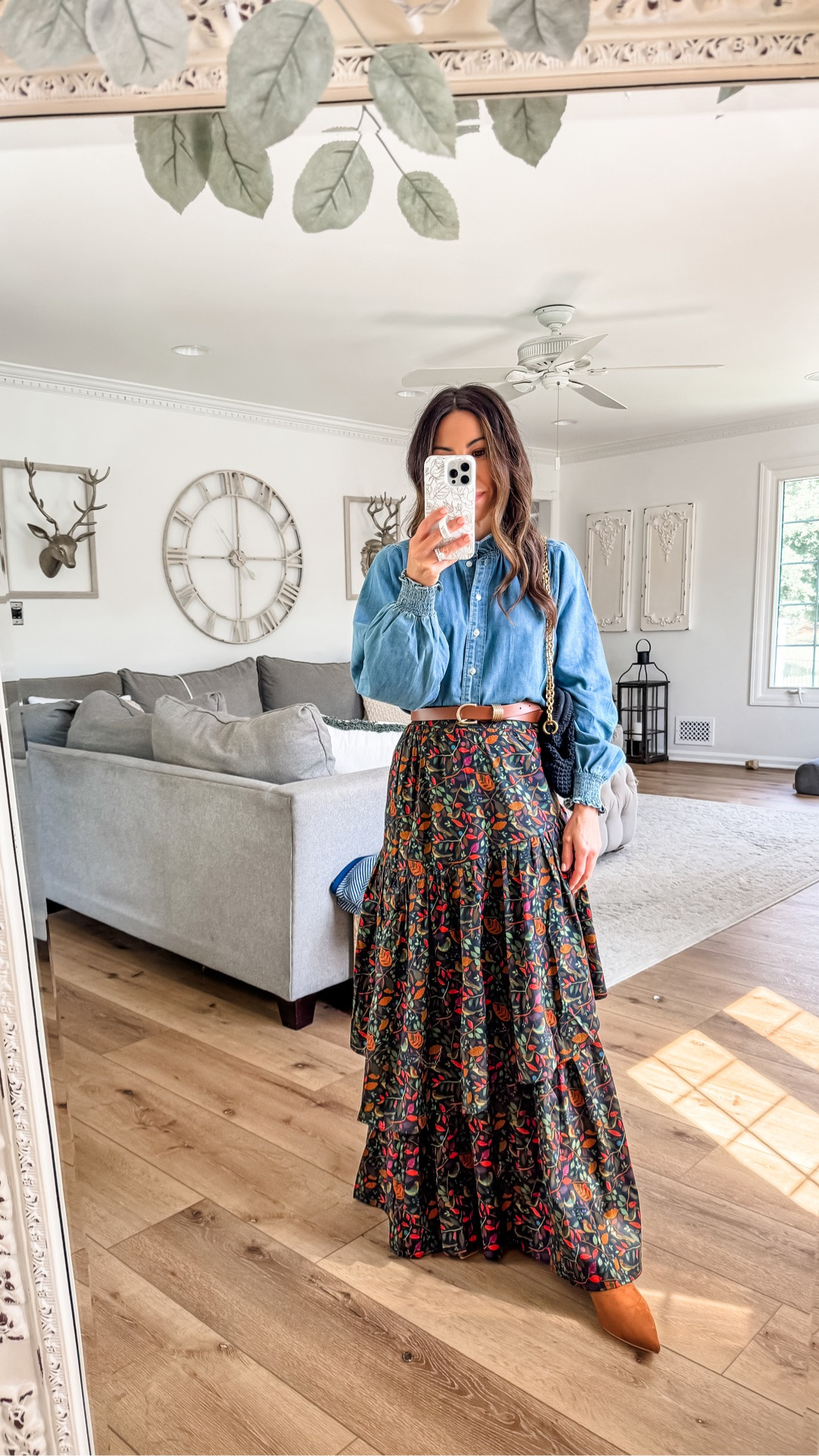 Code NEW10. 10% off new arrivals today only @Avara small maxi skirt. Small denim shirt.

#LTKOver40 #LTKSaleAlert #LTKPetite