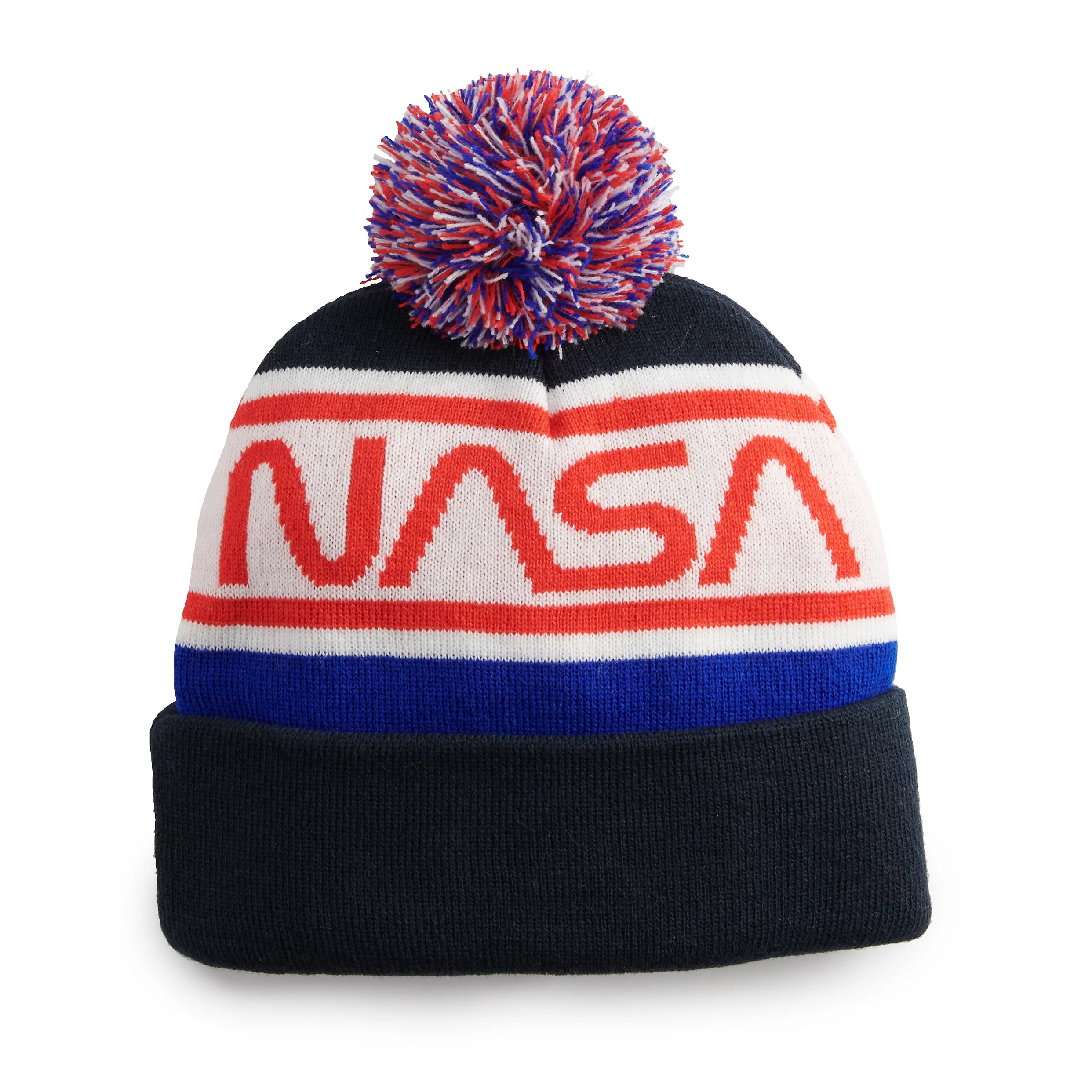 Men's NASA Logo Knit Cap with Pom | Kohl's