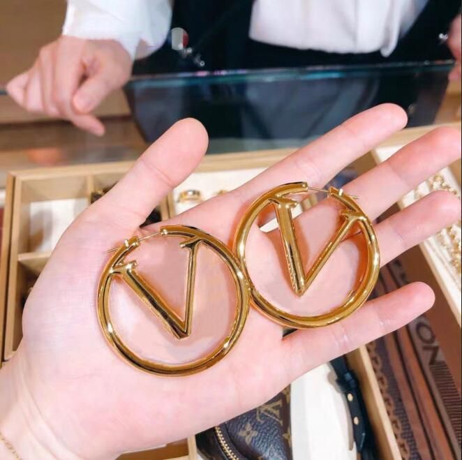Top Paris Jewelry Accessories Women Hoop Earrings Luxury 18K Gold Ear Studs Lady Nice Christmas g... | DHGate